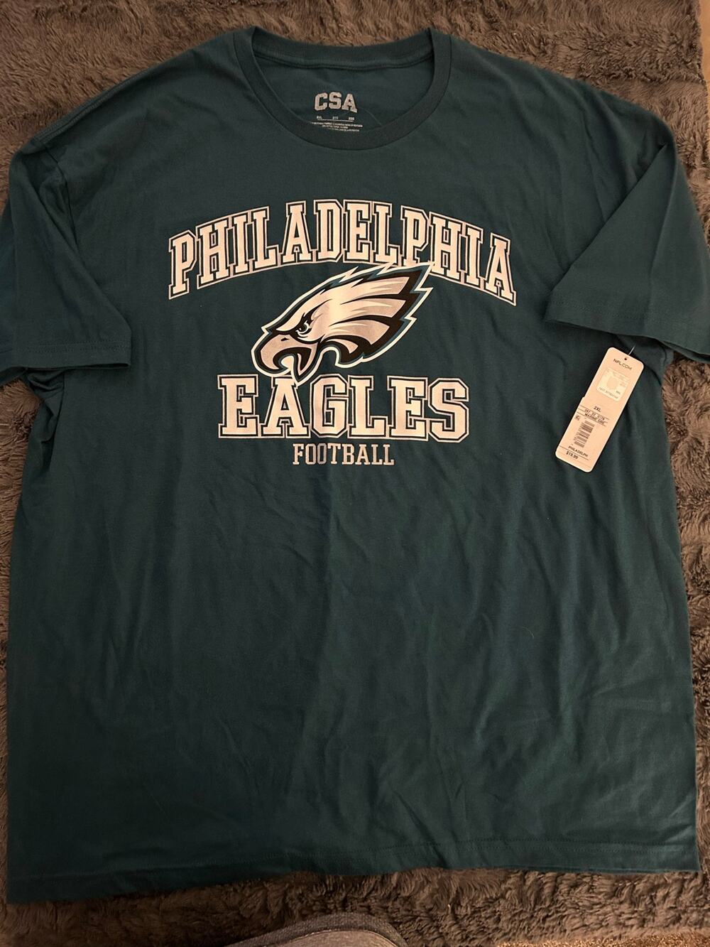 Philadelphia Eagles CSA 2XL Green T-Shirt (NWT)